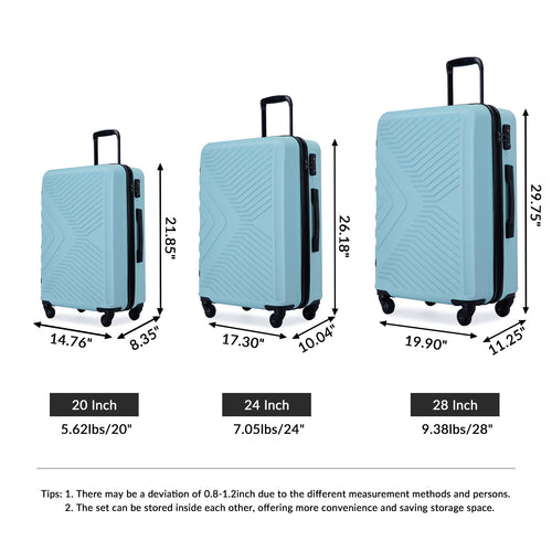 3 Piece Luggage Sets