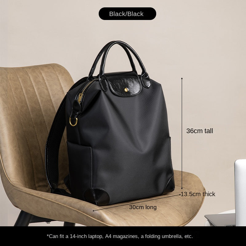 Stylish High-Quality Nylon Backpack with Large Capacity, Lightweight and Durable for Business Travel and Daily Commute