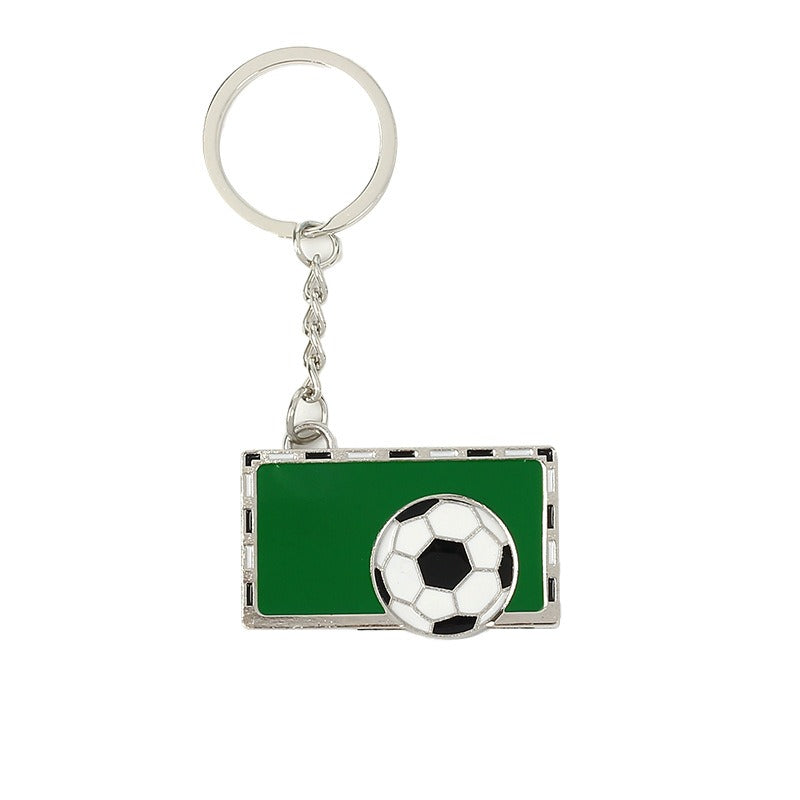 Qatar World Cup Small Gift Baking Varnish Metal Bottle Opener Basketball Football Key Chain