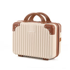Vintage Luggage Mini Makeup Case 14-inch Small Box Gift Box 16-inch Carry-on Bag Storage Lock Box