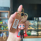 Cartoon Captain America Cute Key Chain Iron Man Doll Key Pendant Schoolbag Pendant Car Key Chain