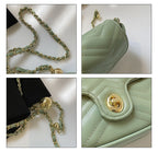 Phone Bag New Fashion Women's Bag Lingge Small Fresh Chain Bag Summer Underarm Shoulder Women's Bag Mobile Phone Bag