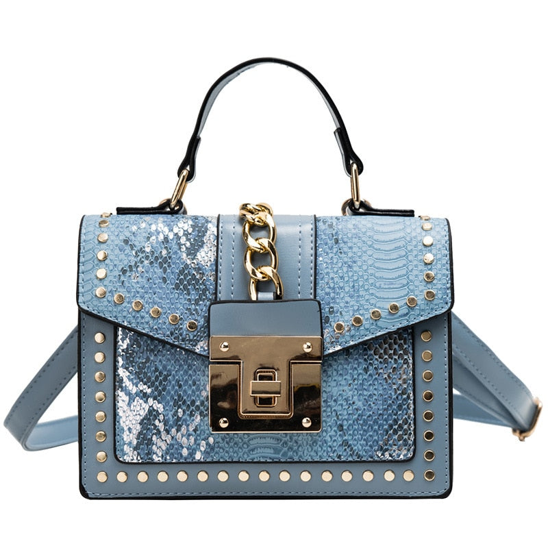 Fashion Alligator Women Shoulder Bags Designer Chains Handbags Luxury PU Leatehr Crossbody Bag Small Envelope Flap Famale Purses