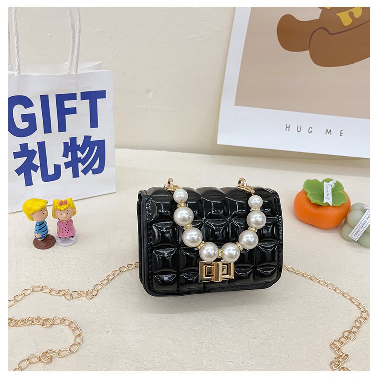 Children's Bag Pearl Tote Bag Princess Bag Mini Pearl Tote Bag Cute Girl Bag Ribbed Bag
