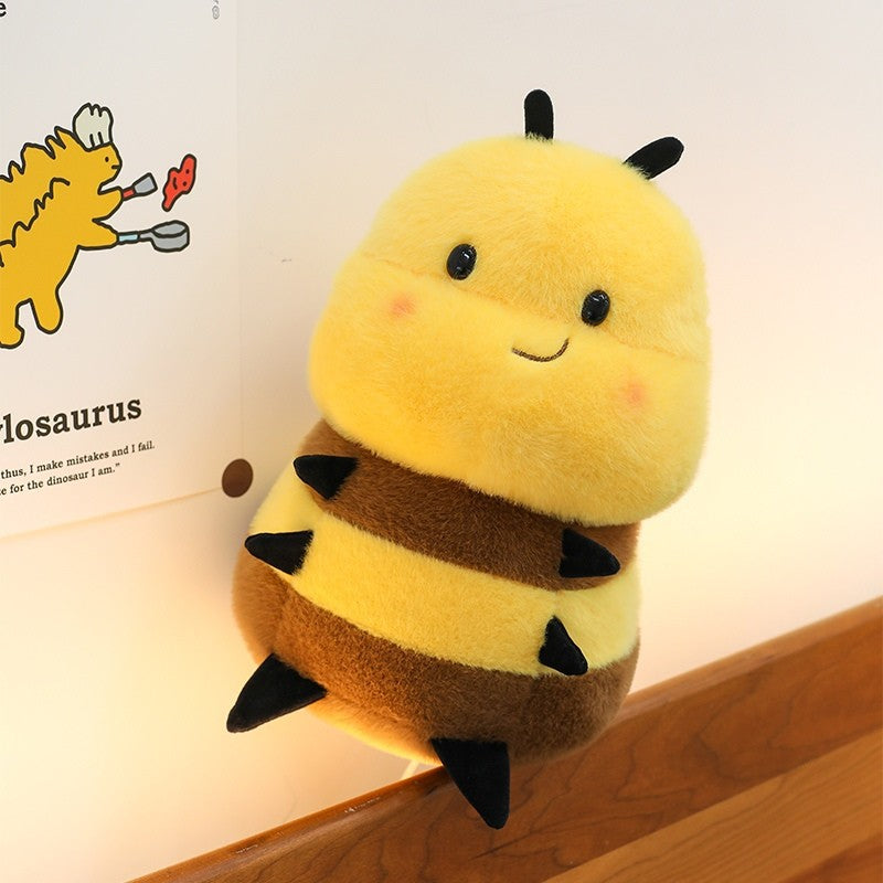 Cute Cartoon Bee Plush Toy Bug Doll Soft Stuffed Animal Gift