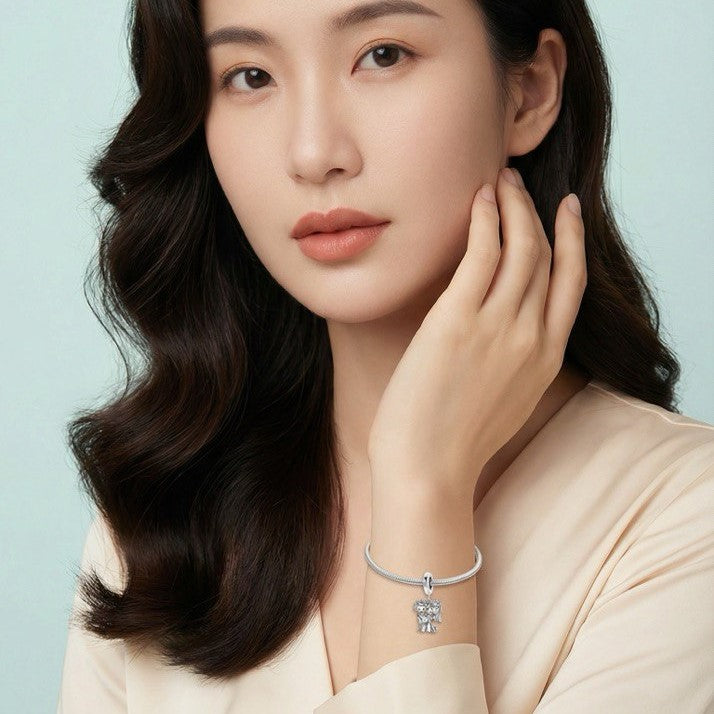 S925 Infinite Love Bride and Groom Charm NYSHK