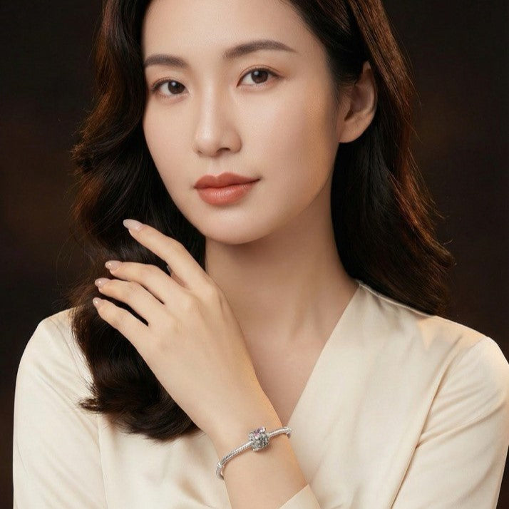 Love Spacer Bead with Heart and Infinity Design NYSHK