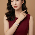 Silver rotatable Heart Lock Charm NYSHK