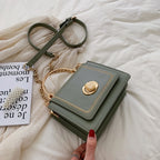 LEFTSIDE Leather Mini Crossbody Bags for Women Summer Shoulder Bag with Short Handle Female Phone Purses and Handbags
