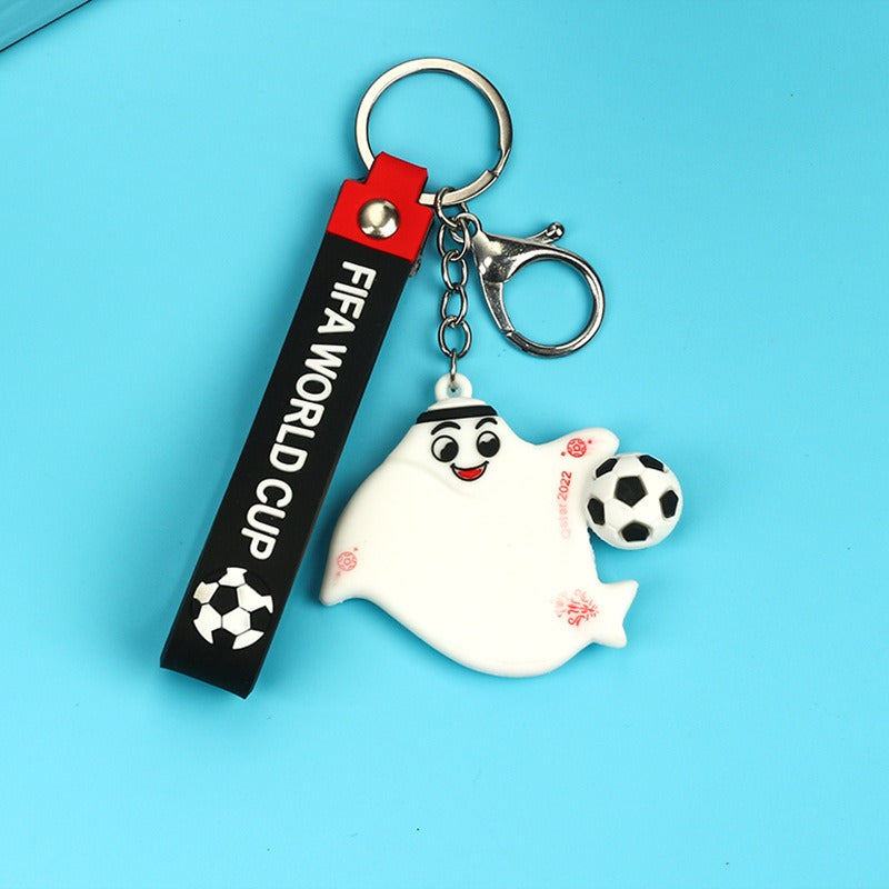 Qatar World Cup Small Gift Baking Varnish Metal Bottle Opener Basketball Football Key Chain