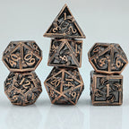 Popular New Eye Hand Dice Set, D&amp;D Cthulhu Role-Playing Game, 7-Piece Metal Dice Set