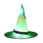 Halloween Hat Halloween Party Decoration Props LED Light Witch Hat Wizard Witch Hat Wizard Hat