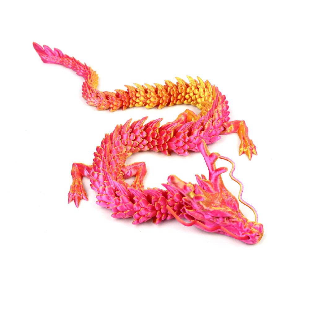3D Printed Dragon Ornament Chinese Dragon Cross-border Dragon Egg 3D Printed Articulated Dragon Toy Figurine Gift Craft