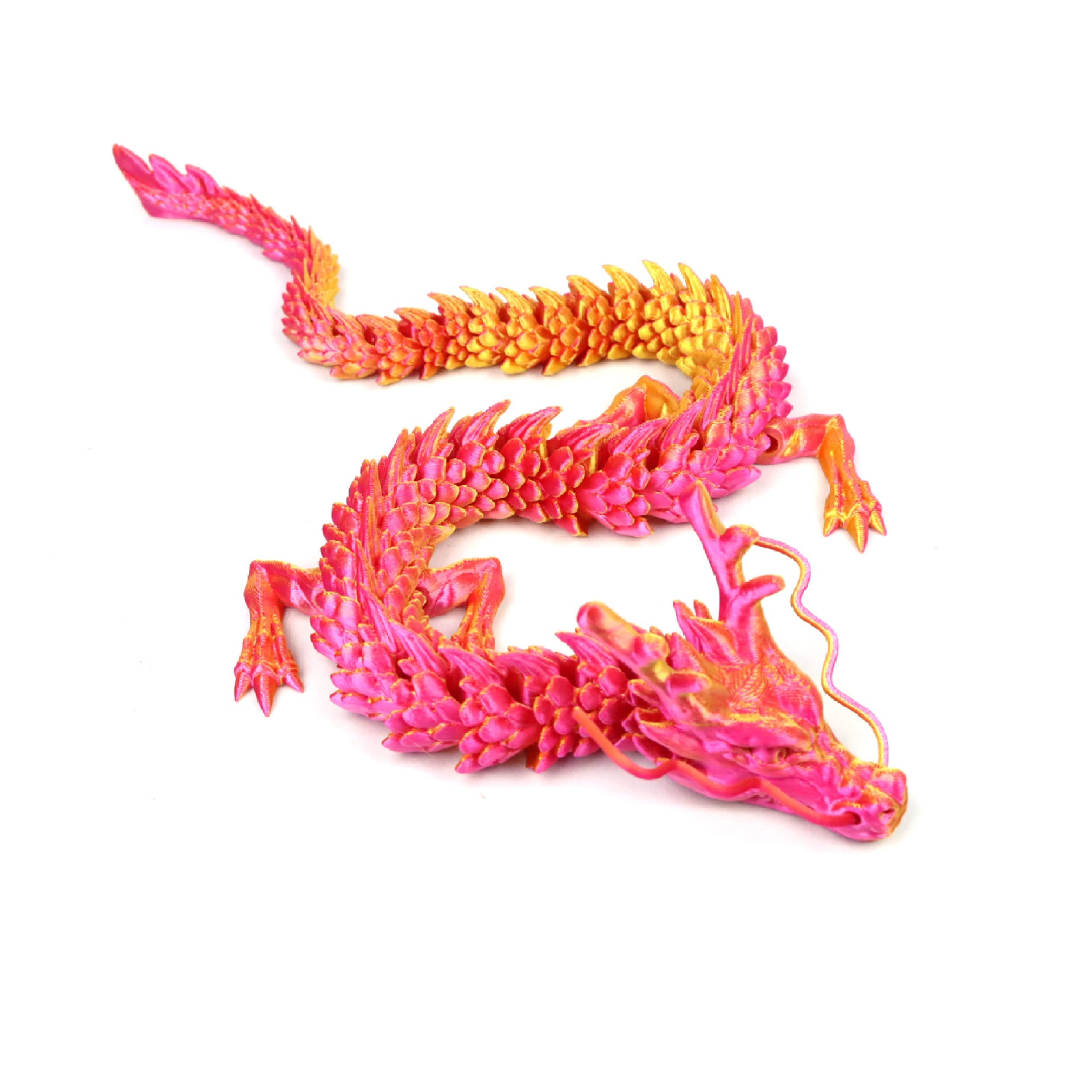 3D Printed Dragon Ornament Chinese Dragon Cross-border Dragon Egg 3D Printed Articulated Dragon Toy Figurine Gift Craft