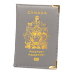 Canadian passport clip with copper feet and metal corners lightweight travel passport cover