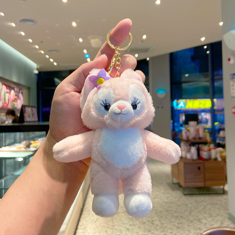 Lingna Belle Plush Key Chain Bag Doll Doll Bag Pendant Cute Couple Cartoon Pendant Key Chain