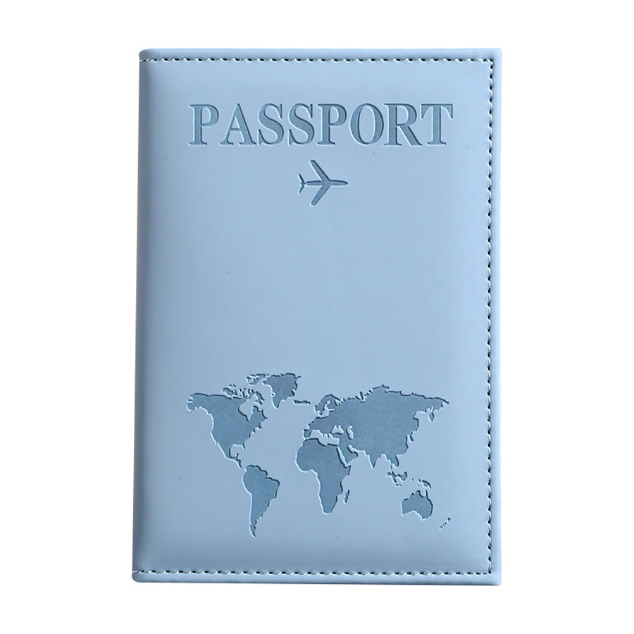 Passport Protection Cover PU Passport Clip Ticket Clip