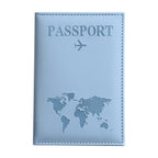 Passport Protection Cover PU Passport Clip Ticket Clip