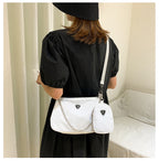 New Simple Small Shoulder Bag Girls Mini Messenger Bag Solid Color Shoulder Bag Casual Student Bag Messenger Bag