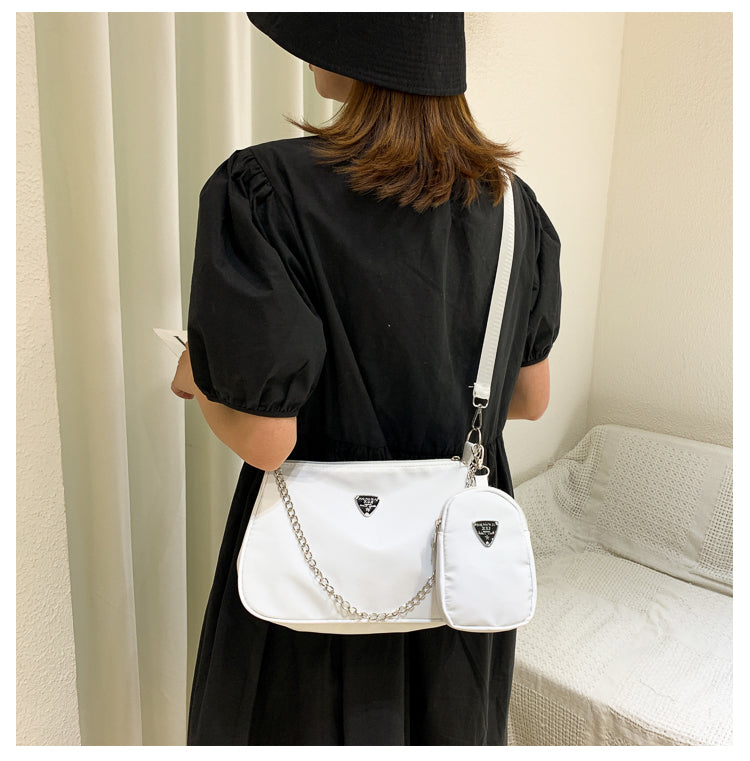 New Simple Small Shoulder Bag Girls Mini Messenger Bag Solid Color Shoulder Bag Casual Student Bag Messenger Bag