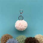 Key Chain Hair Ball Curly Cute Bag Pendant Car Plush Key Chain Creative Gift Jewelry Accessories Pendant