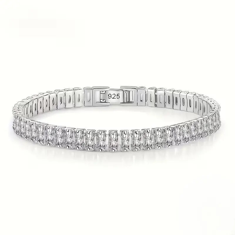 925 Sterling Silver Bohemian Style Tennis Bracelet - NYSHK
