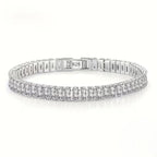 925 Sterling Silver Bohemian Style Tennis Bracelet - NYSHK