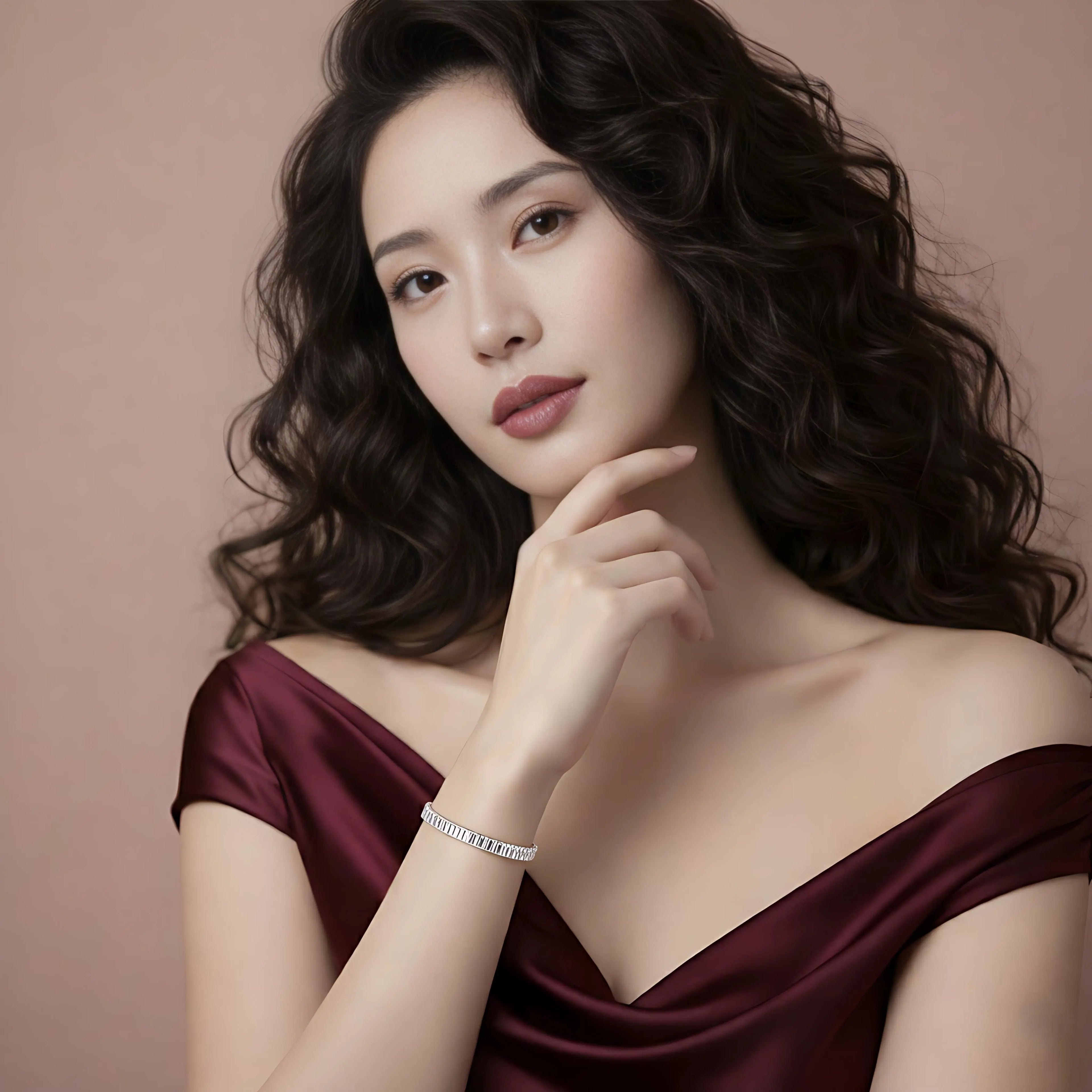 925 Sterling Silver Bohemian Style Tennis Bracelet - NYSHK