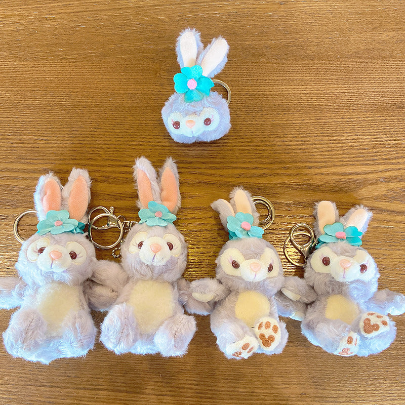 Plush Stellalou Doll Key Pendant Schoolbag Doll Car Key Chain Shirley Rose Bag Pendant Key Chain for Girl