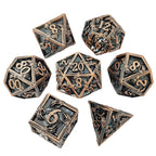 Popular New Eye Hand Dice Set, D&amp;D Cthulhu Role-Playing Game, 7-Piece Metal Dice Set