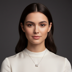 Luxury 925 Sterling Silver Round Ball Crystal Clavicle Chain Pendant Necklace NYSHK