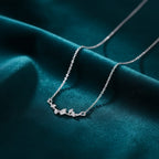 Silver Plated Leaf Necklace NYSHK
