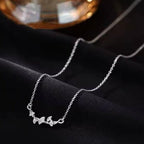 Silver Plated Leaf Necklace NYSHK