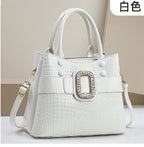 Lizard patterned single shoulder diagonal cross bag