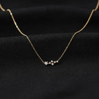 S925 Sterling Silver 14K Gold Plated Five Pointed Star Necklace - NYSHK