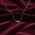 Silver Double Butterfly Necklace