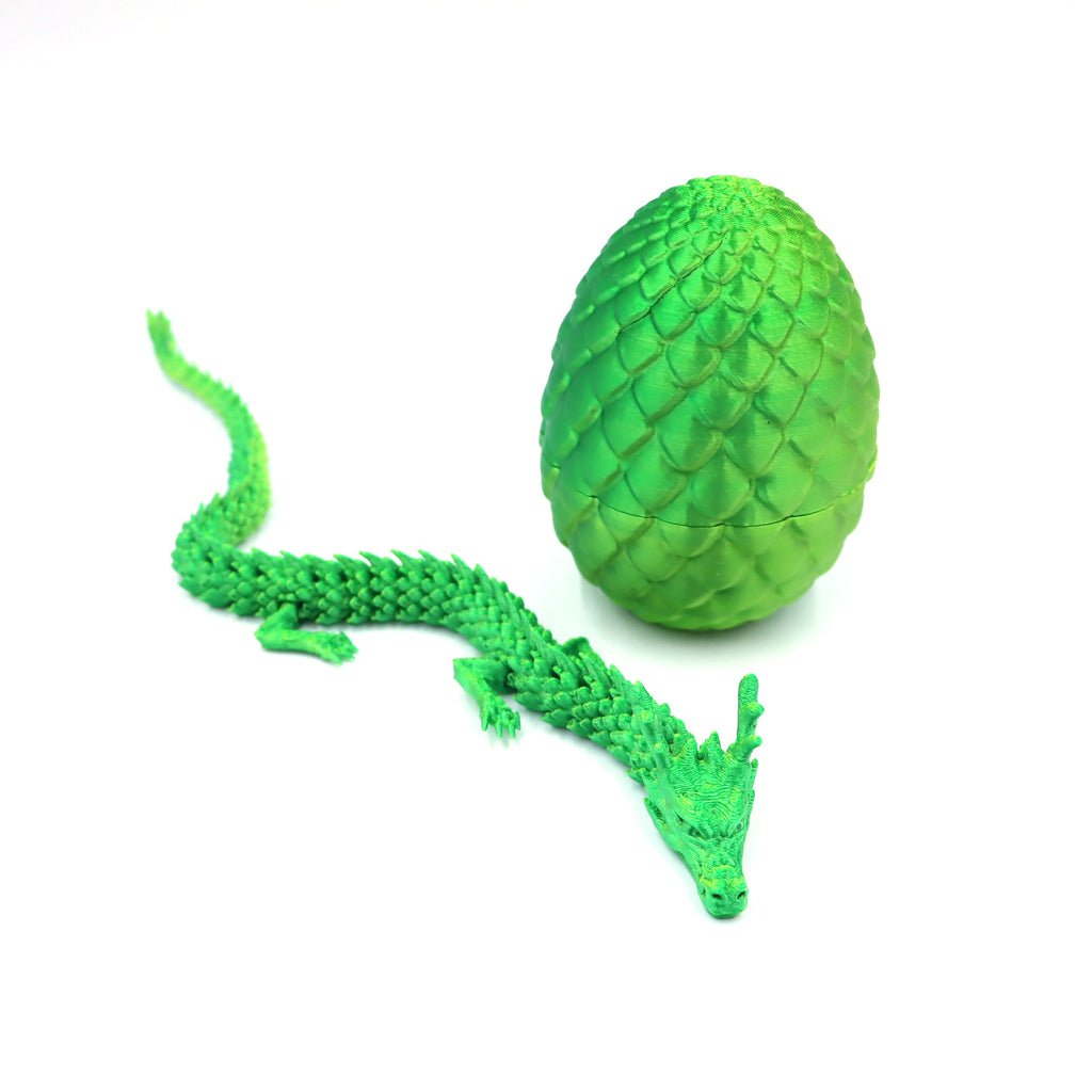 3D Printed Dragon Ornament Chinese Dragon Cross-border Dragon Egg 3D Printed Articulated Dragon Toy Figurine Gift Craft