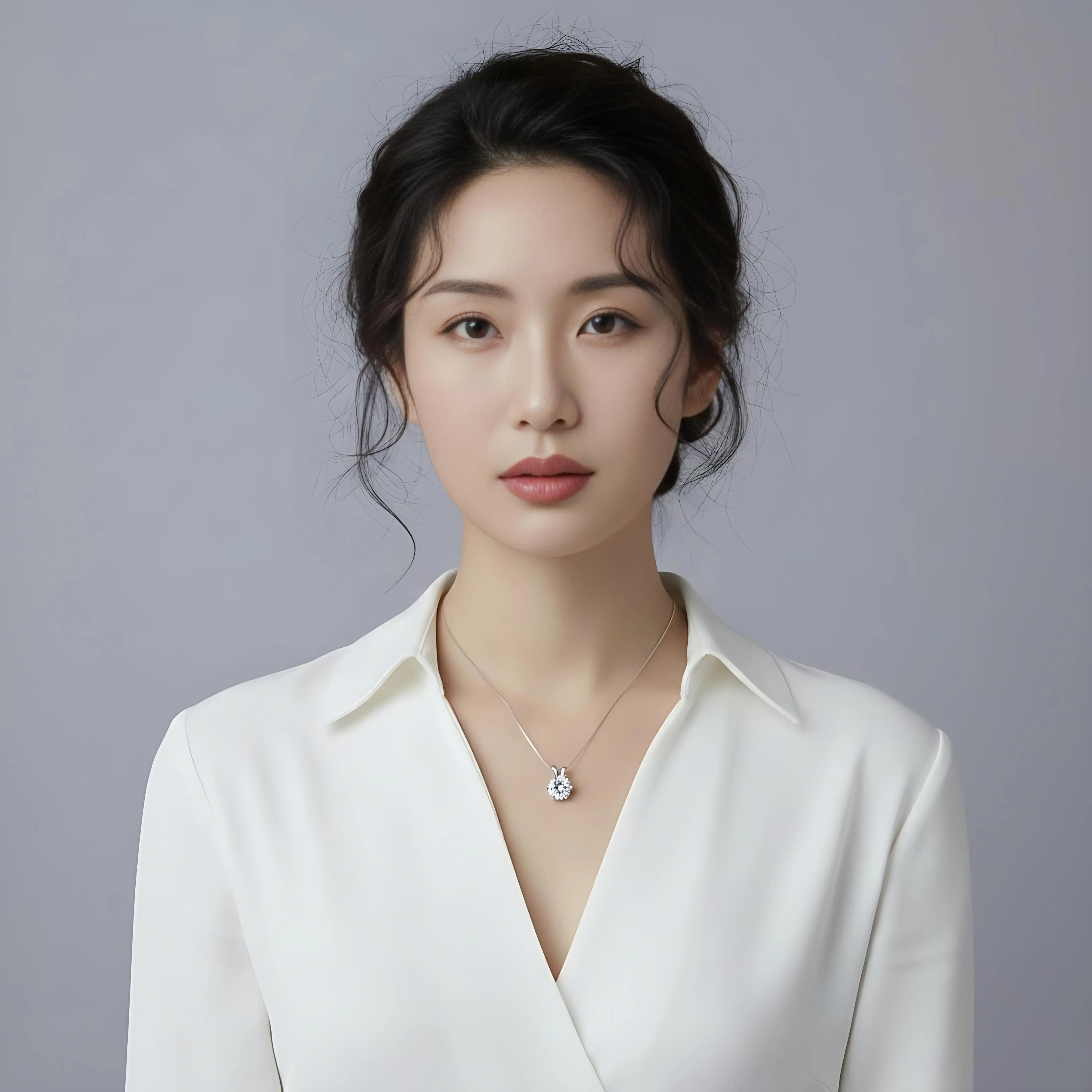 925 Sterling Silver Cubic Zirconia Hip Hop Inspired Bling Style Necklace - NYSHK