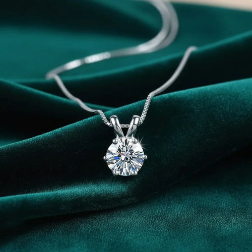 925 Sterling Silver Cubic Zirconia Hip Hop Inspired Bling Style Necklace - NYSHK