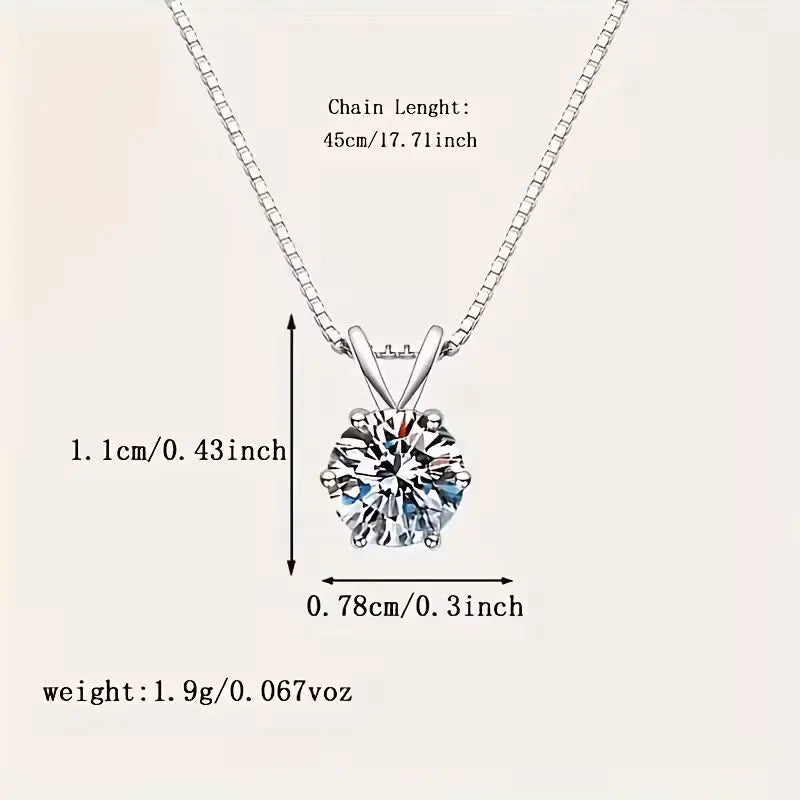 925 Sterling Silver Cubic Zirconia Hip Hop Inspired Bling Style Necklace - NYSHK