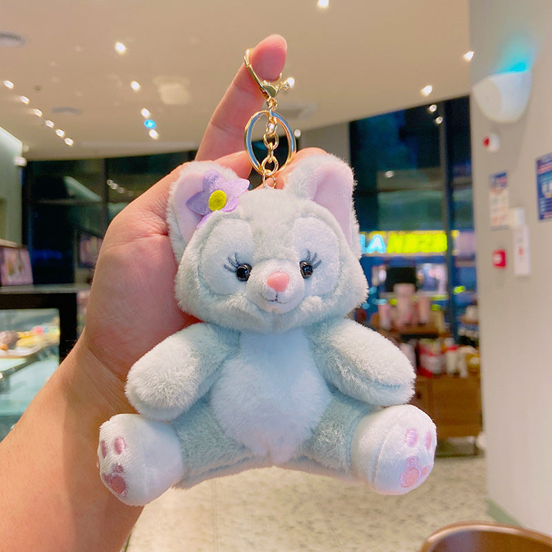 Lingna Belle Plush Key Chain Bag Doll Doll Bag Pendant Cute Couple Cartoon Pendant Key Chain