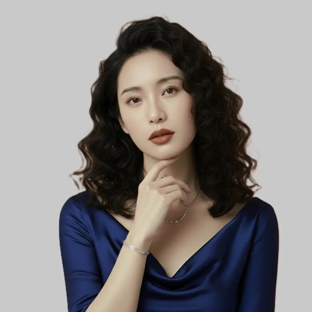 Women’s 925 Sterling Silver Layered Bracelet | Korean style Jewelry - NYSHK