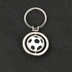 Qatar World Cup Small Gift Baking Varnish Metal Bottle Opener Basketball Football Key Chain
