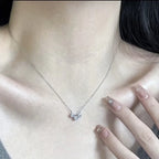 Silver Triple Star Necklace