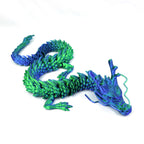 3D Printed Dragon Ornament Chinese Dragon Cross-border Dragon Egg 3D Printed Articulated Dragon Toy Figurine Gift Craft