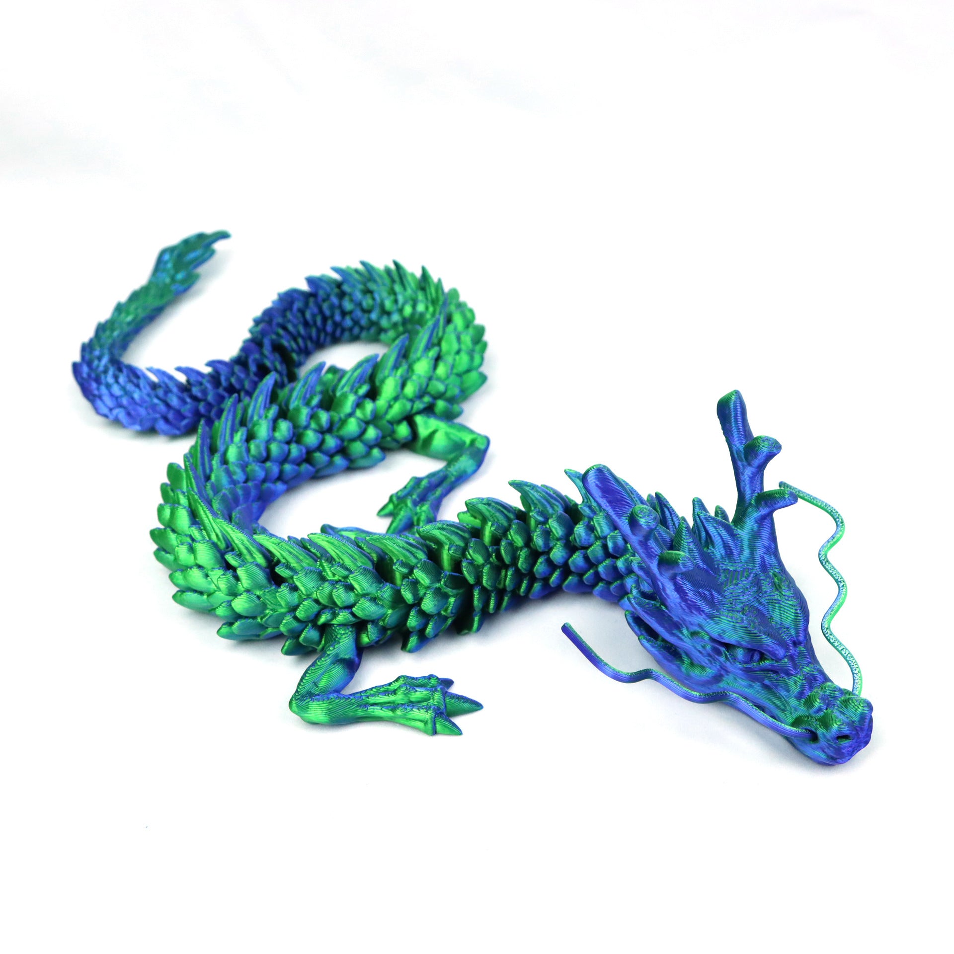 3D Printed Dragon Ornament Chinese Dragon Cross-border Dragon Egg 3D Printed Articulated Dragon Toy Figurine Gift Craft