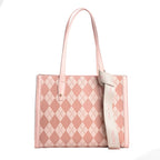 Checkerboard Rhombus Shoulder Bag New Spring Tote Bag Fashion Underarm Large Bag Casual Large Capacity Handbag