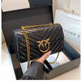 Ladies' Chain Bag Crossbody Bag Elegant Fashion Versatile Shoulder Bag Embroidered Small Square Bag