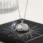 S925 Pearl Shell Pendant Necklace