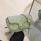 Phone Bag New Fashion Women's Bag Lingge Small Fresh Chain Bag Summer Underarm Shoulder Women's Bag Mobile Phone Bag